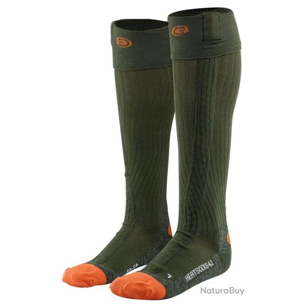 Chaussettes chauffantes Heat STOCK 4.1 TOE CAP et pack batteries - Lenz - Lenz 4.1 Green P39/41