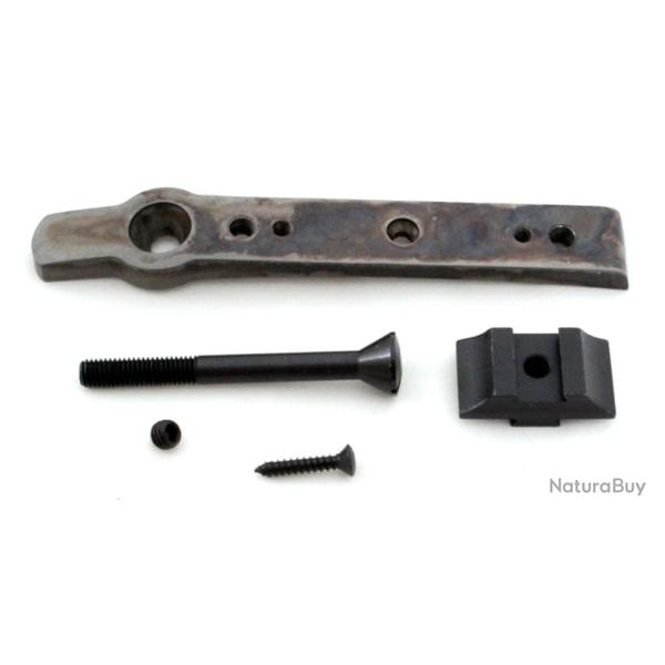Kit rail + r�hausse de guidon Pedersoli pour armes � poudre noire