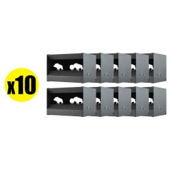 Pack Cible mobile silhouettes Sangliers pour air comprim&eacute; calibre 4.5 mm (x10)
