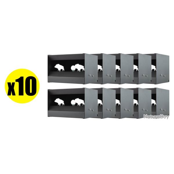 Pack Cible mobile silhouettes Sangliers pour air comprim� calibre 4.5 mm (x10)