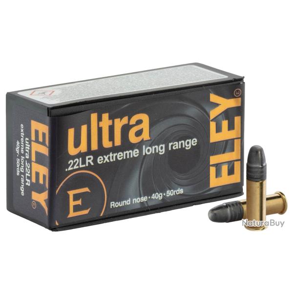 Cartouches ELEY Extreme Long Range .22LR 40gr / 2,59g