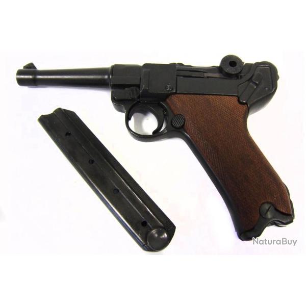 Pistolet Denix Luger P08 Parabellum crosse bois
