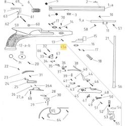 Platine pour armes &agrave; poudre noire Pedersoli - PLATINE COMPLETE TATTHAM ET EGG