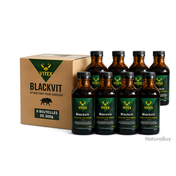 Vitex Blackvit Attractant Sanglier - Carton de 8 bouteilles