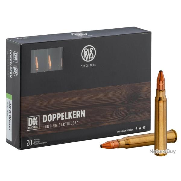 RWS .30 R Blaser Double noyau DK 165 gr / 10.7 g