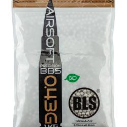 Billes lourdes 6mm airsoft biod&eacute;gradables BLS BIO 0.43g - Sac de 1 kg - CARTON 20 SACHETS STD 1KG