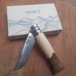 Joli Couteau OPINEL Inox N9 CIME Manche en Bois + Bo&icirc;te d origine