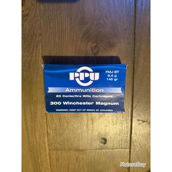 Balles PARTIZAN cal.300win 145gr FMJ