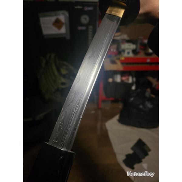 Katana acier damas
