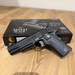 Colt M45A1 Black Tokyo Marui - Full Custom NOVA 7075 CNC & Detonator Tritium