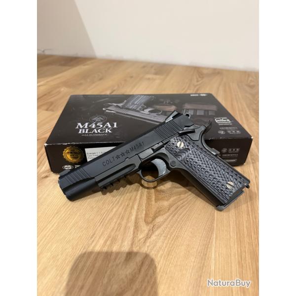 Colt M45A1 Black Tokyo Marui - Full Custom NOVA 7075 CNC & Detonator Tritium