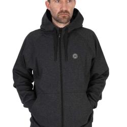 Sweat &agrave; Capuche Zipp&eacute; Matrix - Gris Anthracite XL
