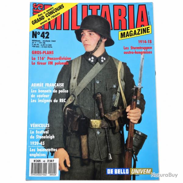 Militaria Magazine N�42 F�vrier 1989 - 116e Panzerdivision - Sturmtruppen WW1
