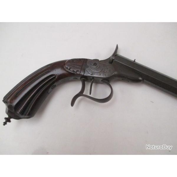 pistolet de salon - sign� Flaubert - calibre 6 mm - canon lisse de 20 cm