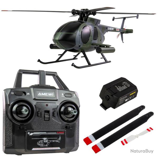 H�licopt�re RC Militaire Monorotor Hughes MD500 4 Ch 6G