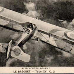 Carte postale ancienne - A&eacute;rodrome du Bourget - Le Br&eacute;guet Type XVII C. 2-N&deg;9007