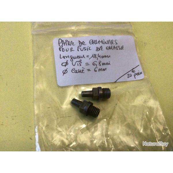 VENDU PAR LE-CUIRASSIER PAIRE DE CHEMINEES POUR FUSIL DE CHASSE A CHIENS