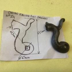 VENDU PAR LE-CUIRASSIER N&deg; 24 CHIEN GAUCHE POUR FUSIL DE CHASSE A CHIENS &Agrave; CHEMINEES