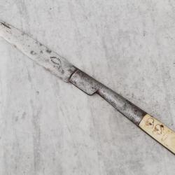 ANCIEN grand couteau pliant corse vendetta navaja sign&eacute; CAMPI Ajaccio XIXe ref IFS26VEN001