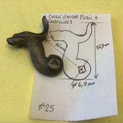 VENDU PAR LE-CUIRASSIER N&deg; 25 CHIEN GAUCHE POUR FUSIL DE CHASSE A CHIENS &Agrave; CHEMINEES
