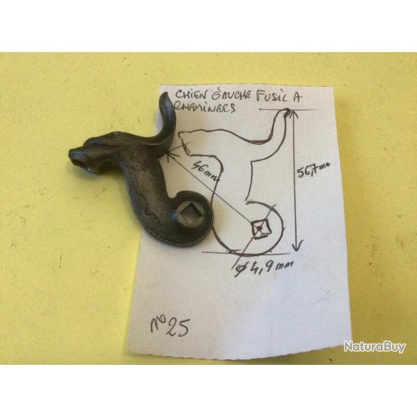 VENDU PAR LE-CUIRASSIER N� 25 CHIEN GAUCHE POUR FUSIL DE CHASSE A CHIENS � CHEMINEES