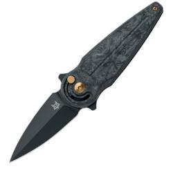 Couteau pliant Fox Saturn fibre de carbone noir PVD