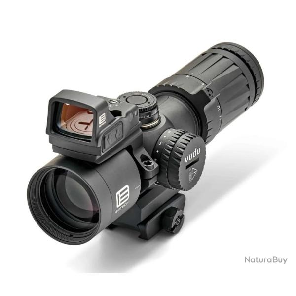 Lunette EOTECH Vudu� 4-12X36 FFP reticule MR5 montage int�gr� noir avec EFLX rouge
