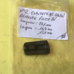 VENDU PAR LE-CUIRASSIER N&deg;2 CLAVETTE DE CANON REVOLVER PIETTA POUDRE NOIRE