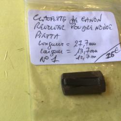 VENDU PAR LE-CUIRASSIER N&deg;1 CLAVETTE DE CANON REVOLVER PIETTA POUDRE NOIRE