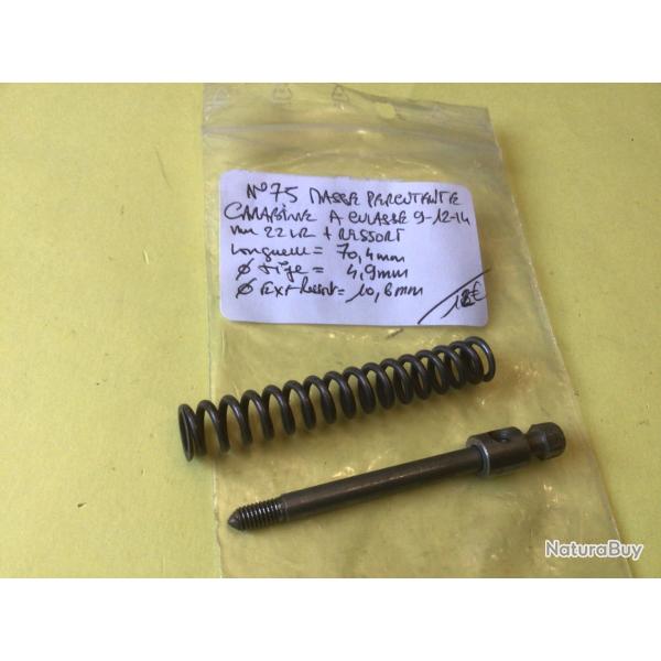VENDU PAR LE-CUIRASSIER  N�75 MASSE PERCUTANTE CARABINE � CULASSE 9-12-14 MM 22 LR + RESSORT