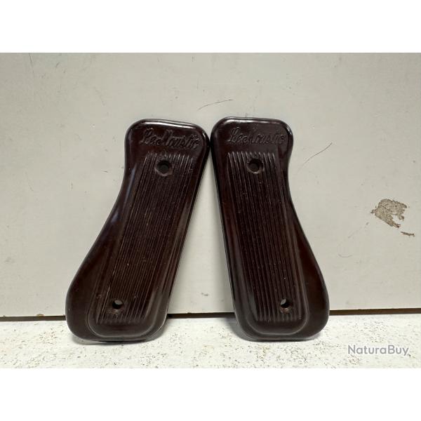Plaquettes de crosse + vis pour pistolet mini coup Le moustic cal.22lr