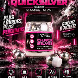 BILLES VESTA QUICKSILVER CAL.68 - BO&Icirc;TE DE 50