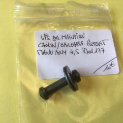 VENDU PAR LE-CUIRASSIER VIS DE MAINTIENT CANON / CARCASSE DE PISTOLET AIR COMPRIM&Eacute; MANU ARM MOD 177