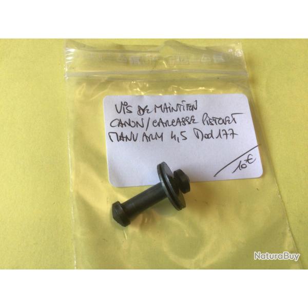 VENDU PAR LE-CUIRASSIER VIS DE MAINTIENT CANON / CARCASSE DE PISTOLET AIR COMPRIM� MANU ARM MOD 177