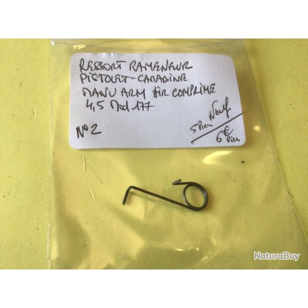 VENDU PAR LE-CUIRASSIER N� 2 RESSORT RAMENEUR DE PISTOLET AIR COMPRIM� MANU ARM MOD 177