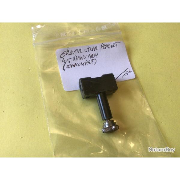 VENDU PAR LE-CUIRASSIER GROUPE DE VIS�E  INCOMPLET DE PISTOLET AIR COMPRIM� MANU ARM MOD 177