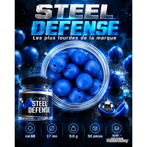 BILLES STEEL DEFENSE CAL.68 - BO�TE DE 50