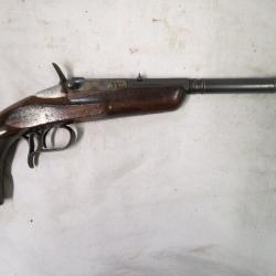 Pistolet de tir syst&egrave;me Warnant calibre 9 mm Flobert