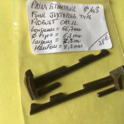 VENDU PAR LE-CUIRASSIER PAIRE EXTRACTEURS FUSIL  JUXTAPOSE TYPE ROBUST  CAL 12