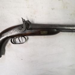 Pistolet de venerie 2 cps  1840-1850