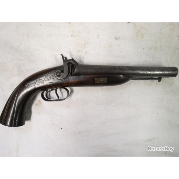 Pistolet de venerie 2 cps  1840-1850