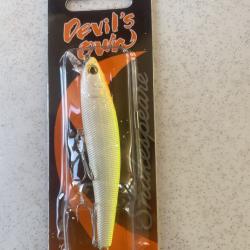 Shakespeare Devil's Own Minnow - 8,5 cm Jaune/Blanc - REF 00J21BWJB