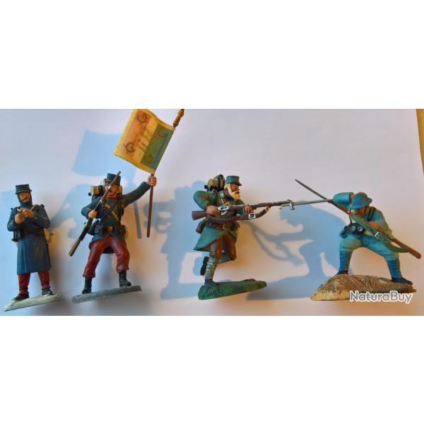 Soldats de plomb Fran�ais WW1 Fantassins (lot13)