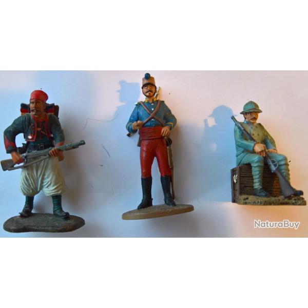 Soldats de plomb Fran�ais WW1 Colonies (lot17)