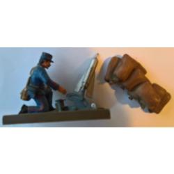Soldat de plomb Fran&ccedil;ais WW1 Crapouillot (lot20)
