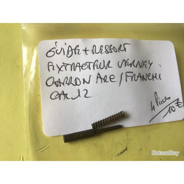 VENDU PAR LE-CUIRASSIER  GUIDE + RESSORT D'EXTRACTEUR S/A VERNEY CARRON ARC / FRANCHI CAL12