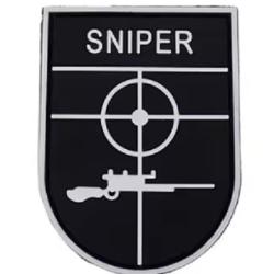 Patch Sniper - Noir/Blanc - PVC - velcro - Livraison gratuite