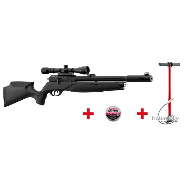 Pack Gamo Arrow SLT 4,5 mm 19.9 J + Lunette + Pompe + Plombs