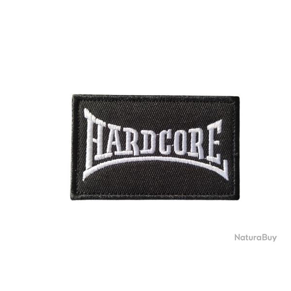 Patch Hardcore - velcro - Livraison gratuite