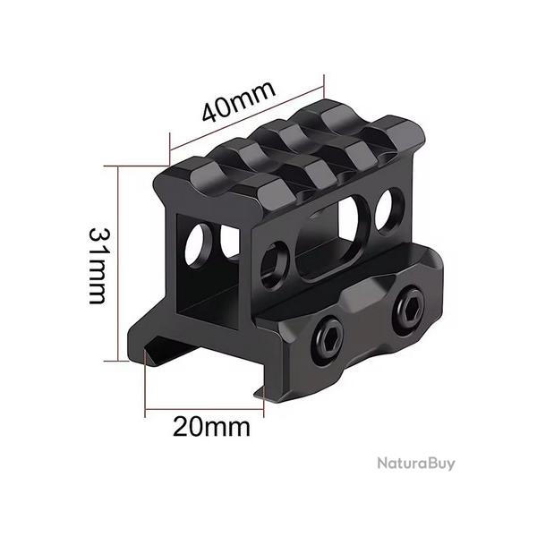 R�hausseur Picatinny (Riser Mount) Base Mount 20mm Picatinny Rail neuf airsoft
